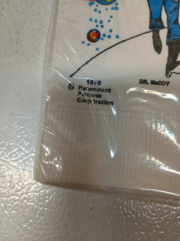 Rare Vintage Star Trek Napkin 1976 Original Sealed Kirk Spock Scotty | eBay