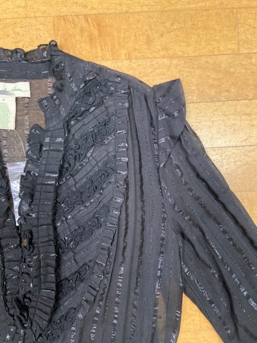 Staring At Stars Cotton Blend Size Medium Dress With Pockets Black Sheer - Picture 4 of 10