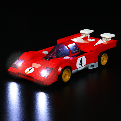 LocoLee LED Licht Kit für Lego 76906 1970 Speed Racing Car 512 M Beleuchtung Set