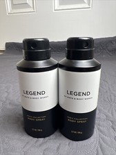 Bath Body Works 2pc LEGEND Men's Body Spray Cologne 3.7 OZ/104g NEW Sandalwood