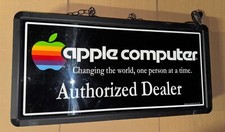 Vintage Apple Computer Dealer Sign