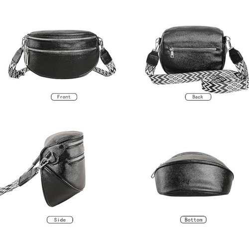 Large Capacity Crossbody Bag PU Leather Chest Bag 2024 Shoulder Bag Girl - Picture 2 of 12