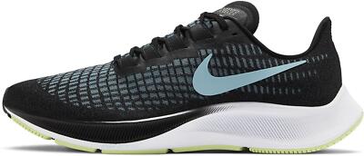 NIKE AIR ZOOM PEGASUS 37 DAMEN LAUFSCHUHE SNEAKER - UK 4 - SCHWARZ/BLAU.