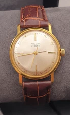 Vintage Poljot USSR Made Hand Winding Watch cal. 2209 23 jewels golding AU20