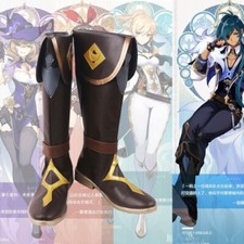 Genshin Impact Kaeya Cosplay Shoes Men Boots Custom Made
