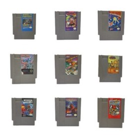 NES Console Bundle - 3 Controllers - 21 Games - 2 Game Genies - Power Cord - AF