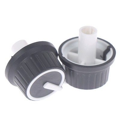 2PCS 25*25.5MM Rubber Half Shaft Knob Potentiometer Rotary Encoder Volume Sw.di
