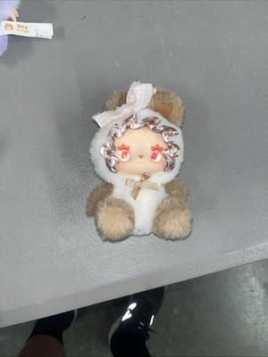 Lovely Emma Pocket Zoo Series Brown Bunny Plush Keychain Figure Pendant
