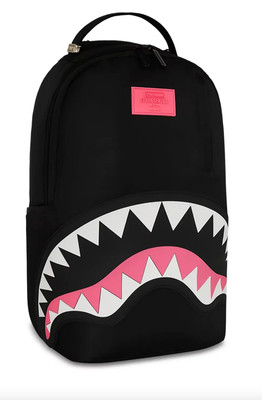 Sprayground Shark Central Nylon Black Pink DLXSV Backpack | eBay