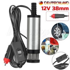 12V Minipumpe 38mm Edelstahl Tauchpumpe Wasserpumpe LKW Diesel Öl Transfer Pumpe