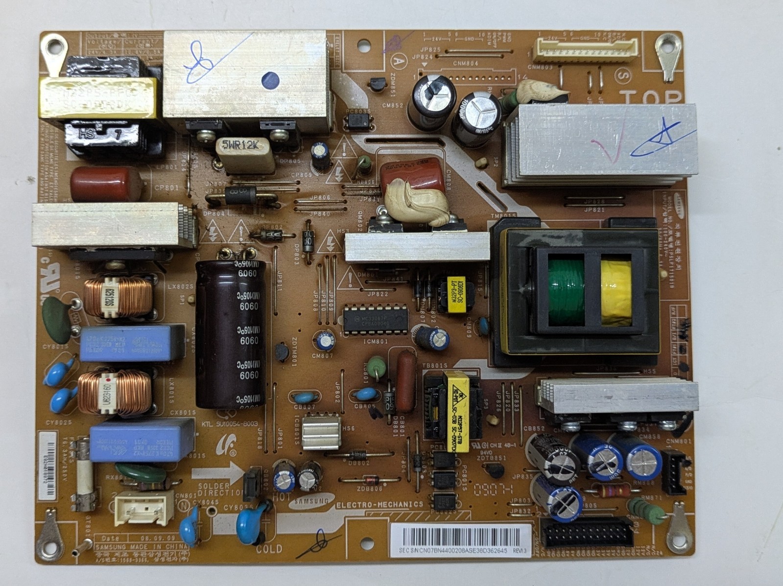 BN44-00208A scheda di alimentazione TV Samsung LE32A558P3FXXH