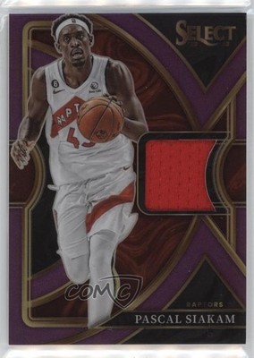 2022 Panini Select Selective Swatches Purple Prizm /99 Pascal Siakam #SS-PS 09vk