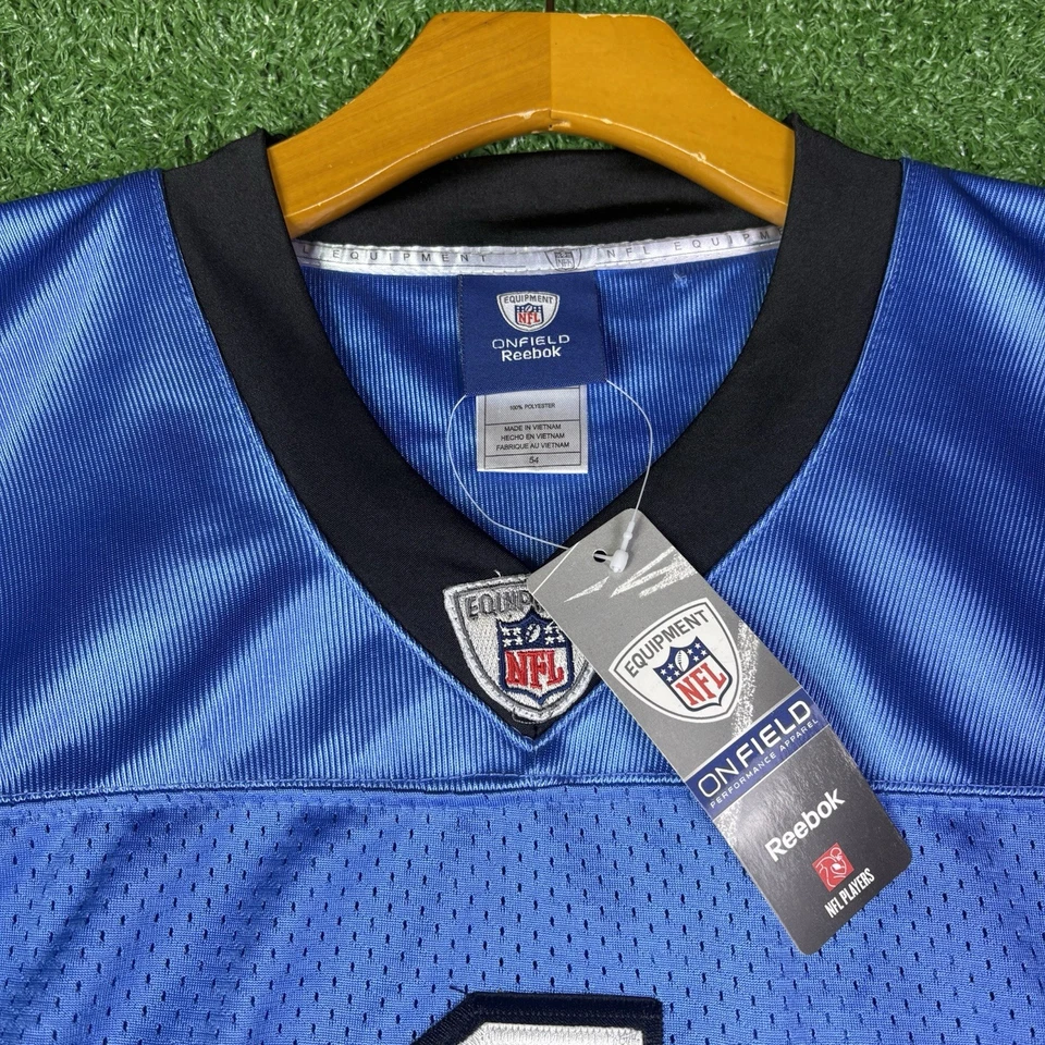 Camiseta deportiva para hombre Reebok On Field Carolina Panthers Cam Newton #1 azul 54 - XXL nueva con etiquetas Foto 3 de 4