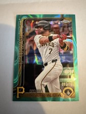 Isiah Kiner Falefa 2025 Topps Chrome 42 RayWave Refractor 83/199