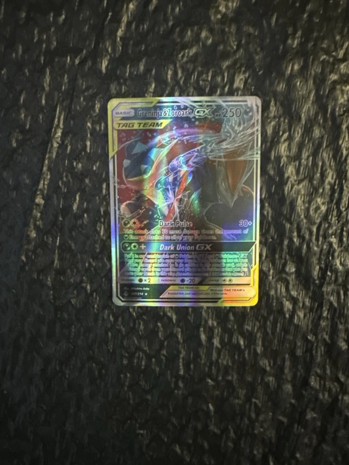 Greninja & Zoroark GX (Alternate Full Art) 201/214 Sm-Unbroken Bonds Holo - Image 2 of 2