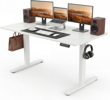 55Inch Electric Standing Desk,Height Adjustable Sit Stand up Desk, Office Table