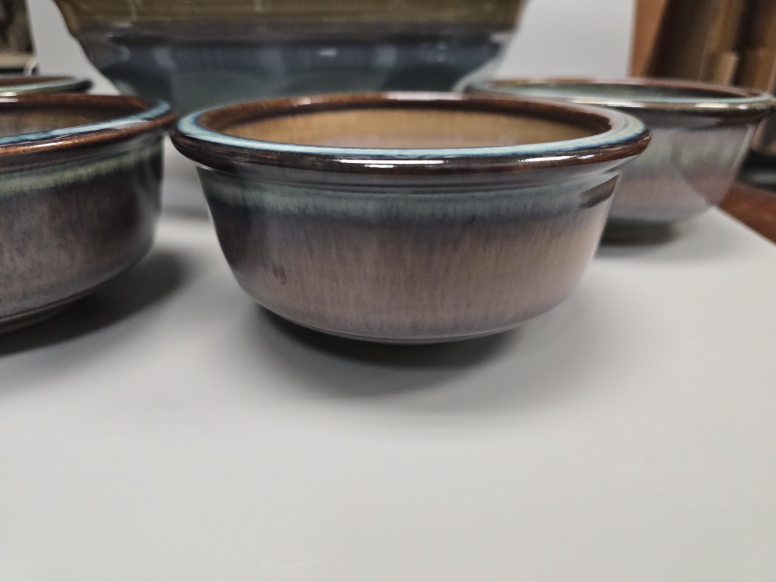 Bill Campbell Pottery Bowl Set / 5 PIECES SALAD BOWL SET 