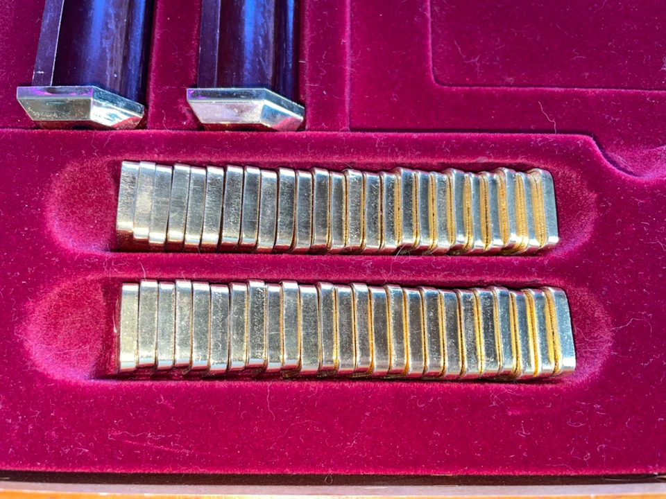 Franklin Mint Scrabble Collector's Ed. 24K Individual Gold Game Pieces/Tiles - Image 4 of 4