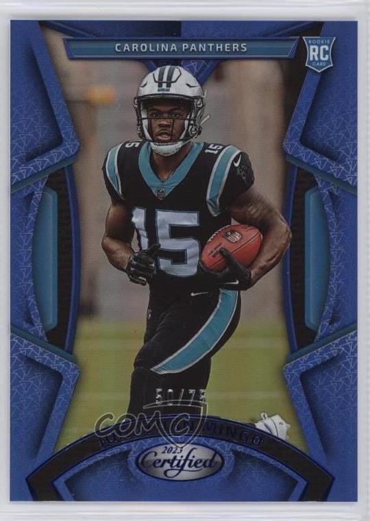 2023 Certified Rookies Mirror Blue 50/75 Jonathan Mingo #181 Rookie RC 13c1