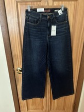 Judy Blue dark wash wide leg jeans