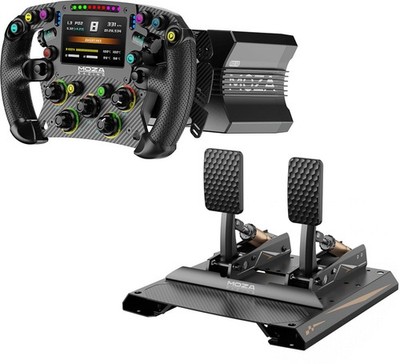 Moza Racing   F1 Experten-Kit   R12 V2 Basis + FSR2 Lenkrad + CRP2 Pedale