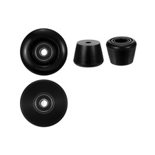 58 x 32mm Skate Wheels with Bearings Skate Brakes Roller Skate Wheels Set Black