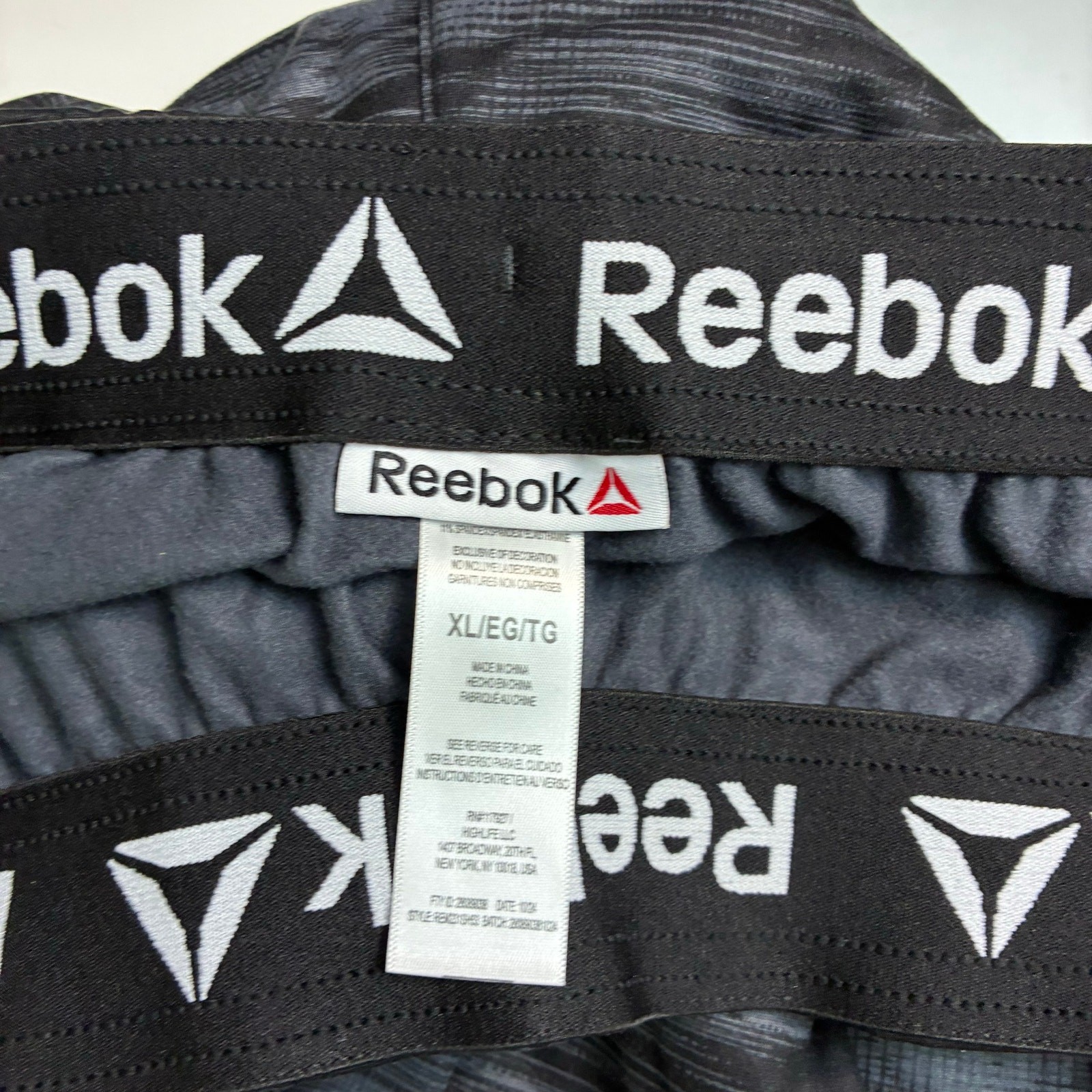 Reebok Grey Black Camo Basketball Shorts Men’s XL NWT Sport Active Performance thumbnail 6