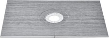Shower Curb Kit, 48"X72" Shower Pan Kit with 6.3" Central Drain, Lightweight EPS