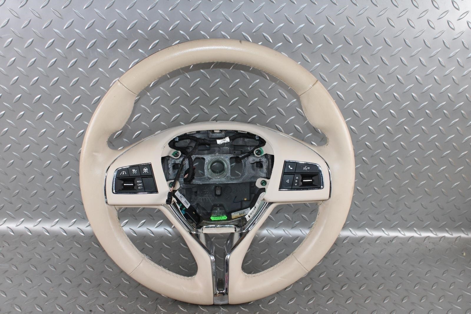 14-20 Ghibli Tan Leather Driver Column Steering Wheel W/ Controls OEM Factory OE