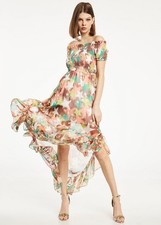 Denny Rose abito lungo primavera  estate fantasia stelle taglia 44/M chiffon