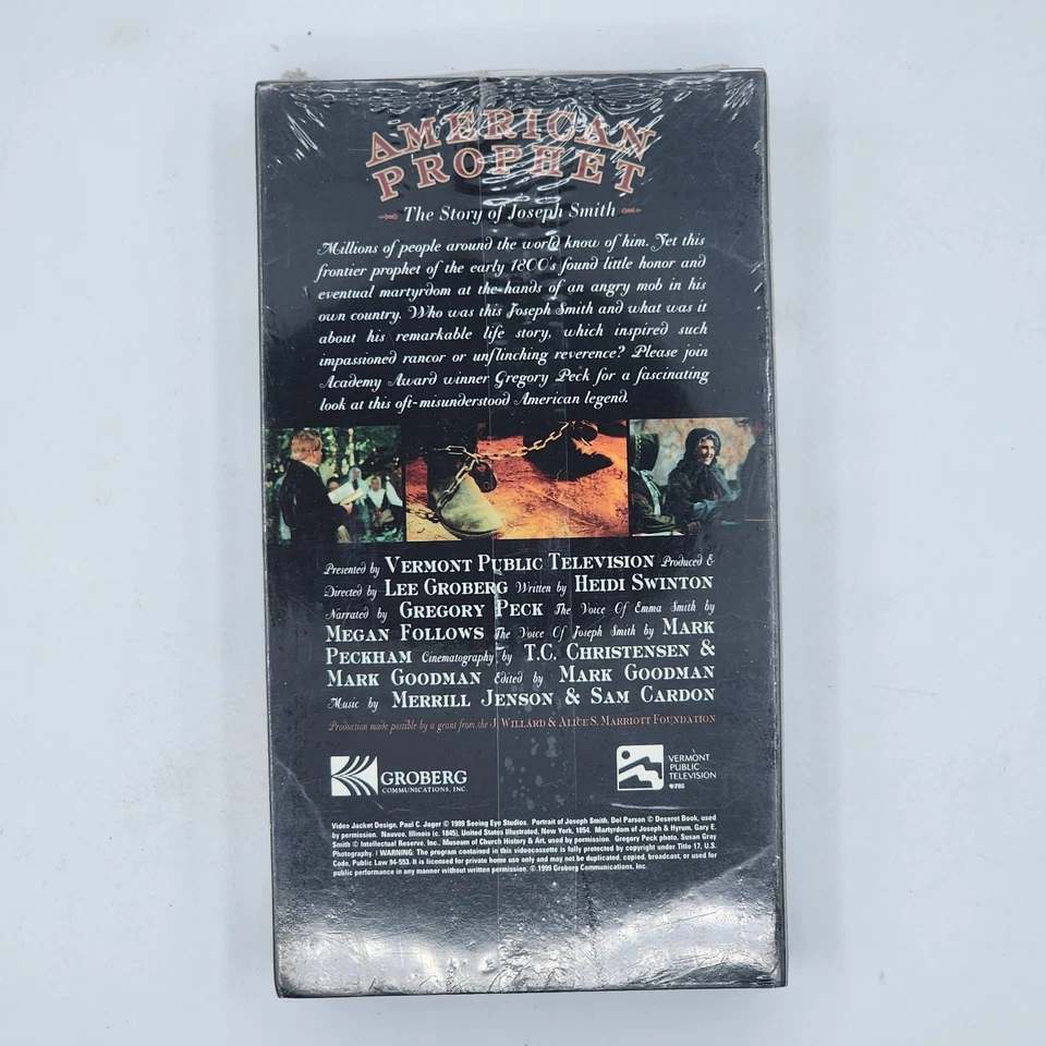 American Prophet: The Story Of Joseph Smith 1999 VHS LDS Mormon NIB Sealed - Image 2 of 3