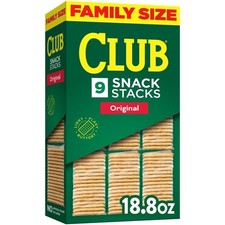 Club Snack Stacks Original Crackers Lunch Snacks 9 Count