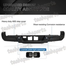 Rear Bumper Assembly For 2016-2020 Toyota Tacoma Black Step Wsensor Holes