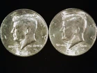 1983-P and D Kennedy Half Dollars (2 coins) AU+. Free Shipping!