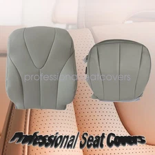 Driver Bottom & Back Leather Seat Cover Gray 2007-2011 Fits Toyota Camry LE XLE