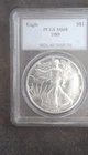 U.S. Mint American Eagle 1989 PCGS MS68 1 oz Silver Dollar Coin