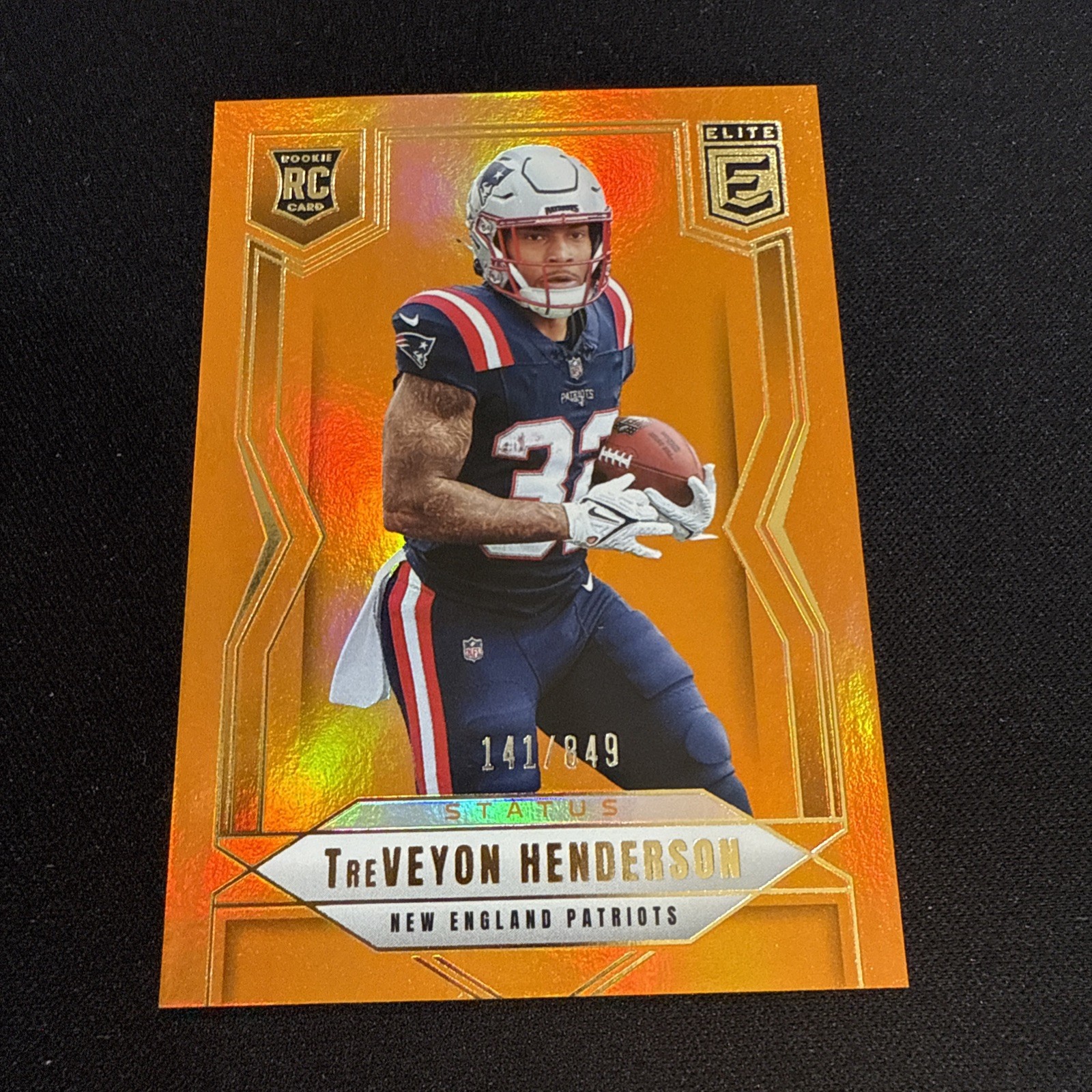 2025 Donruss Elite - Status Metallic Orange - TreVeyon Henderson #152 /849 (F1)