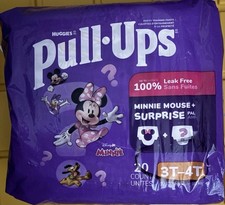 Huggies Pull Ups Disney Minnie Potty Training Pants Size 3T-4T 32 40Lbs 20 Count