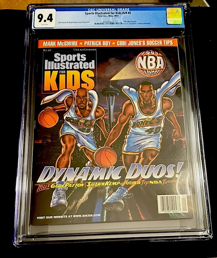 SHAWN KEMP RARE SPORTS ILLUSTRATED FOR KIDS 1997 SUPERSONICS DUO