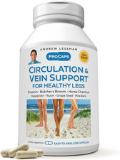 Circulation, Vein Support for Healthy Legs 60 Capsules - High Bioactivity Diosmi