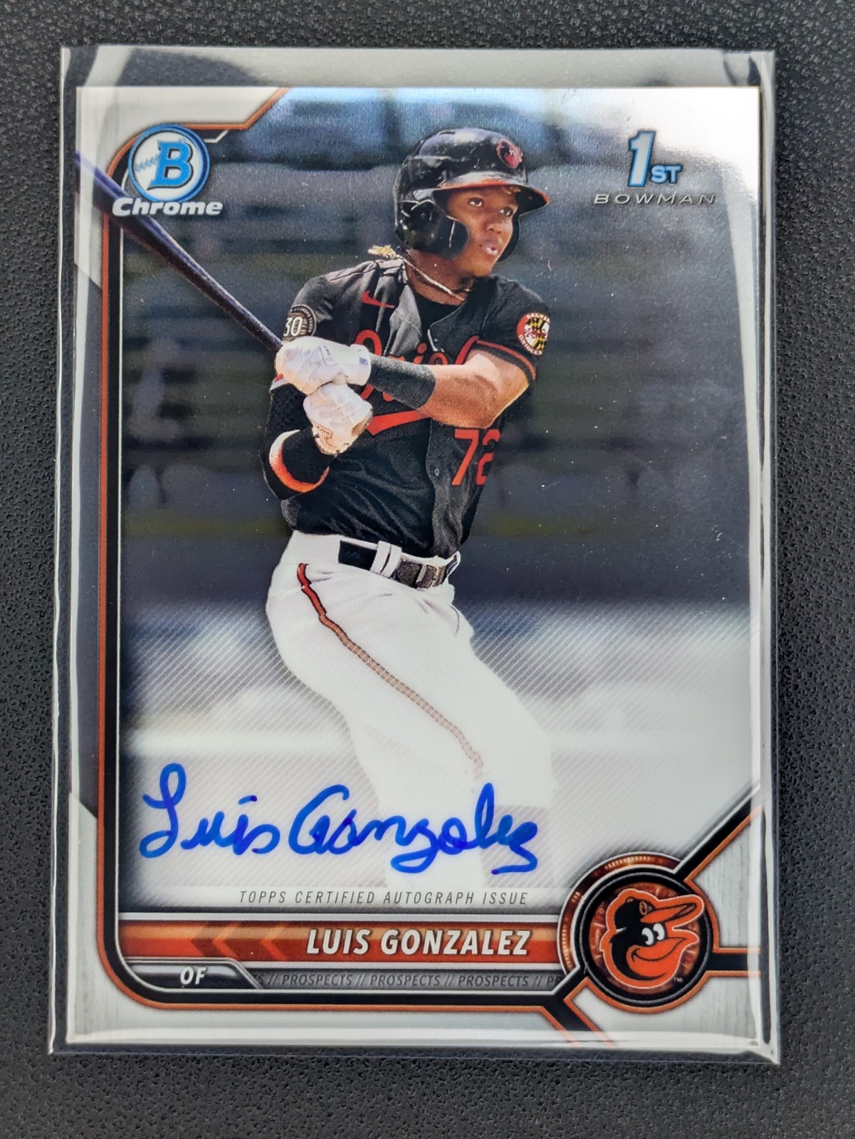 2022 Bowman Chrome Autographs Luis Gonzalez #CPA-LG Orioles