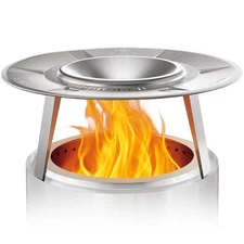 Heat Deflector for Solo Stove Bonfire: Portable 304 Stainless Steel Bonfire Heat