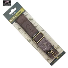 PREMIUM CHALA LOGO BAG STRAP DARK BROWN