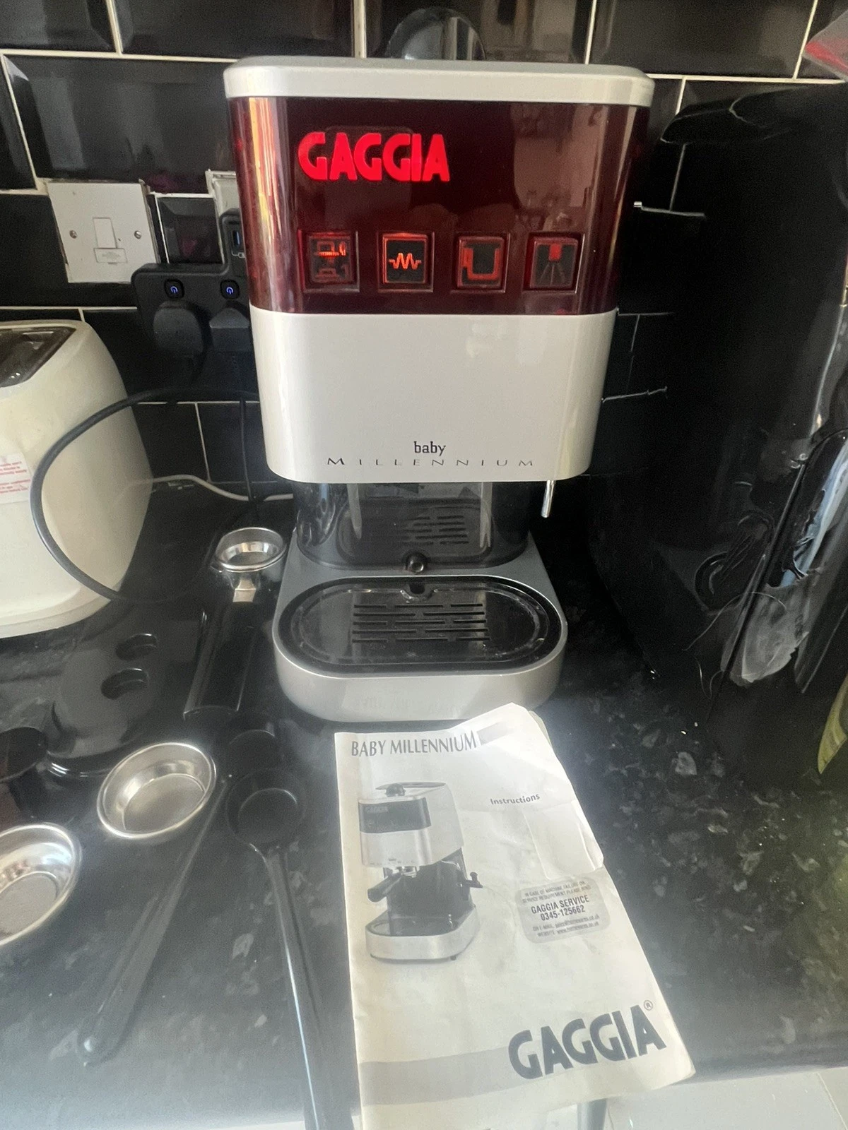 Gaggia baby millennium expresso machine , very rare, tested.
Opens in a new window or tab