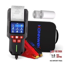 Car Battery Tester with Printer, 12V 24V Automotive Battery Load Tester 10