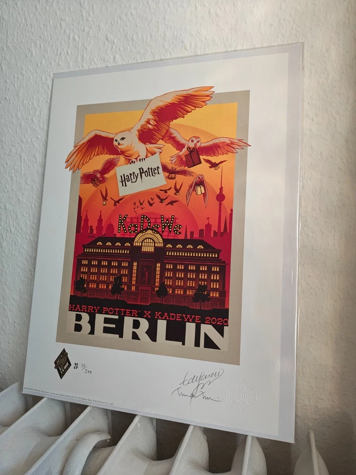 Harry Potter x Kadewe 2020 / Limitierter Druck Print Nr. 53/200 / Mina Lima NEU