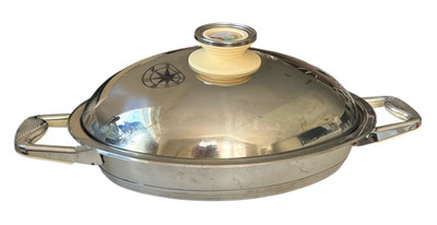 Zepter 12'' Oval Stainless Steel Griller (18'' w/handles) Italy