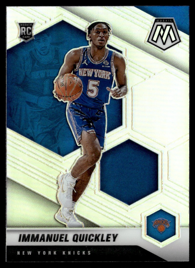 2020-21 PANINI MOSAIC SILVER IMMANUEL QUICKLEY ROOKIE NEW YORK KNICKS #208