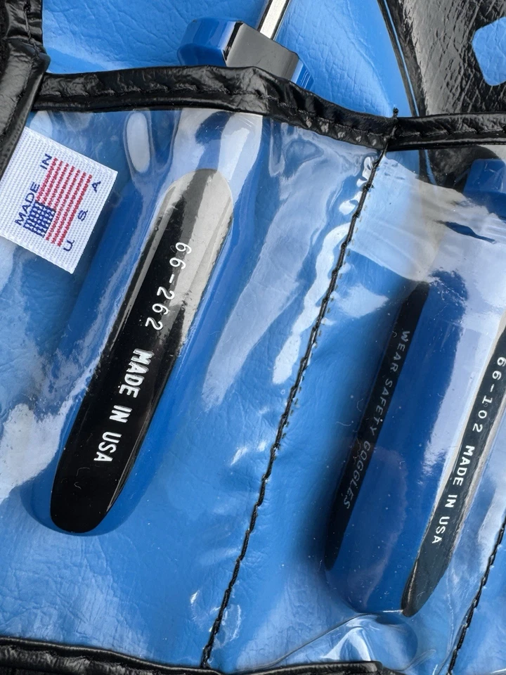 Armstrong Industrial Tools USA Rare Flat Screwdriver Set 6pc In Rollup Pouch Nos - Image 4 of 4