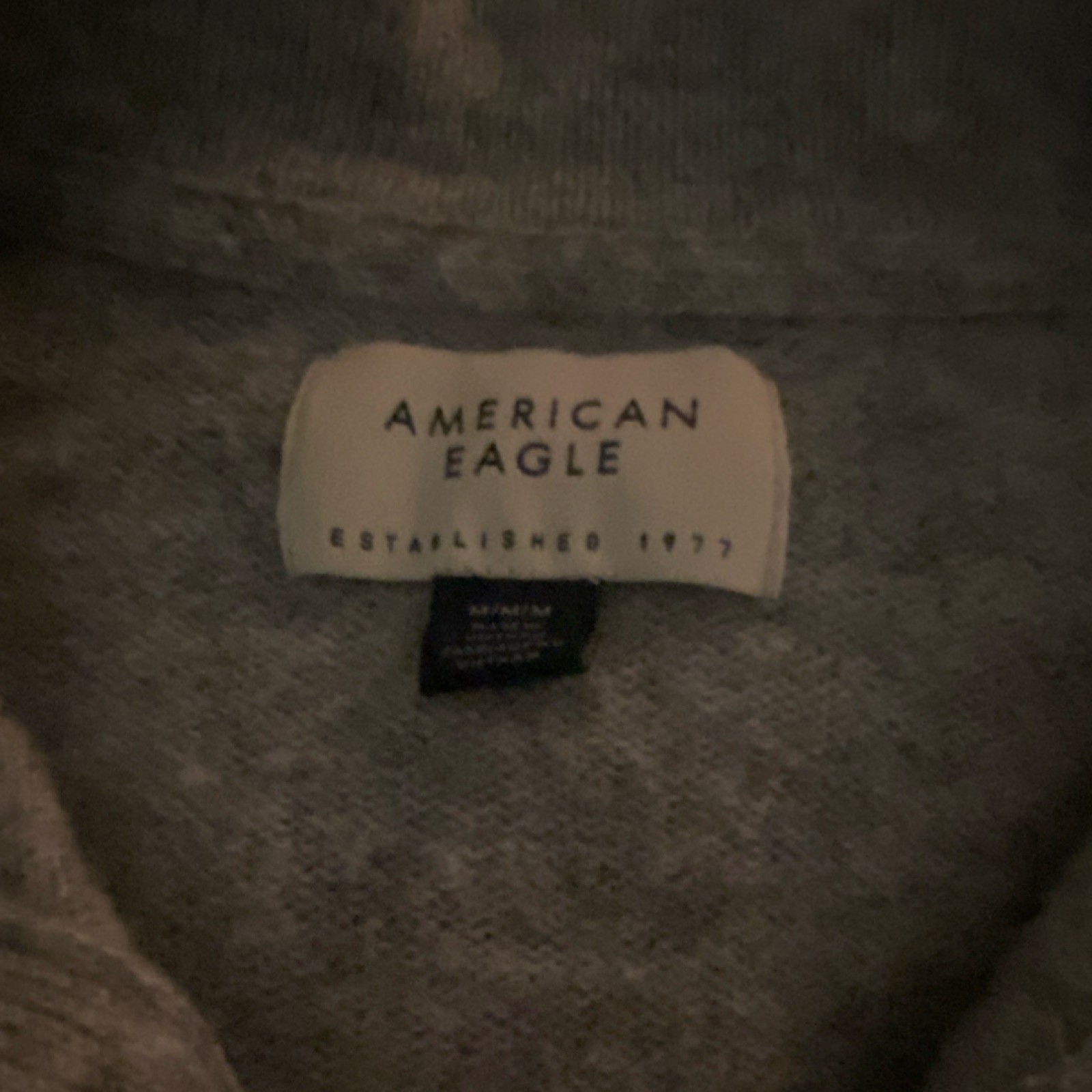 American Eagle Striped Knit Pullover Sweater Gray… - image 2